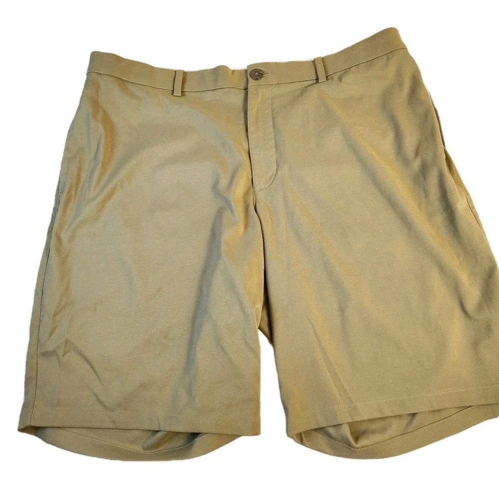 Nike Dri Fit Flex Shorts‎ Mens Size 40 Beige Standard Fit Golf Casual Preppy